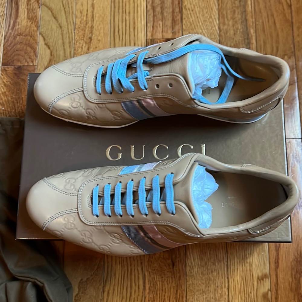 Women Gucci Guccissima soft leather sneakers. Size 40+